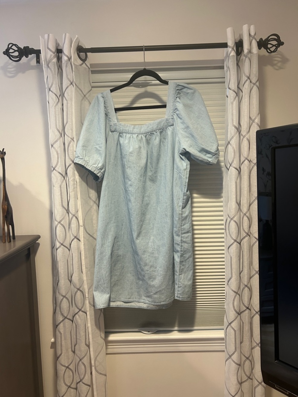 Old Navy Light Blue Denim-Look dress size large